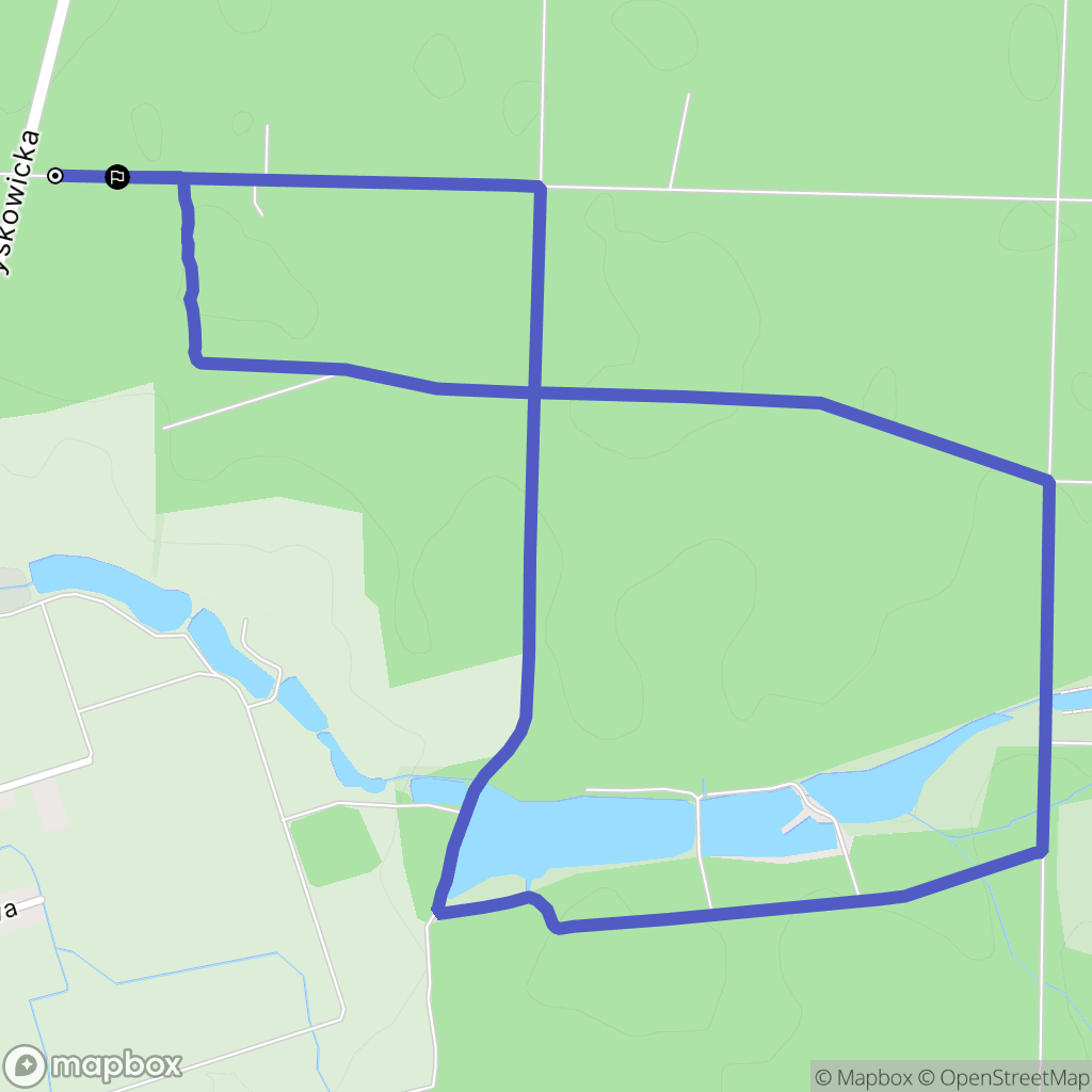 Połomia: mapa trasy - Poland
