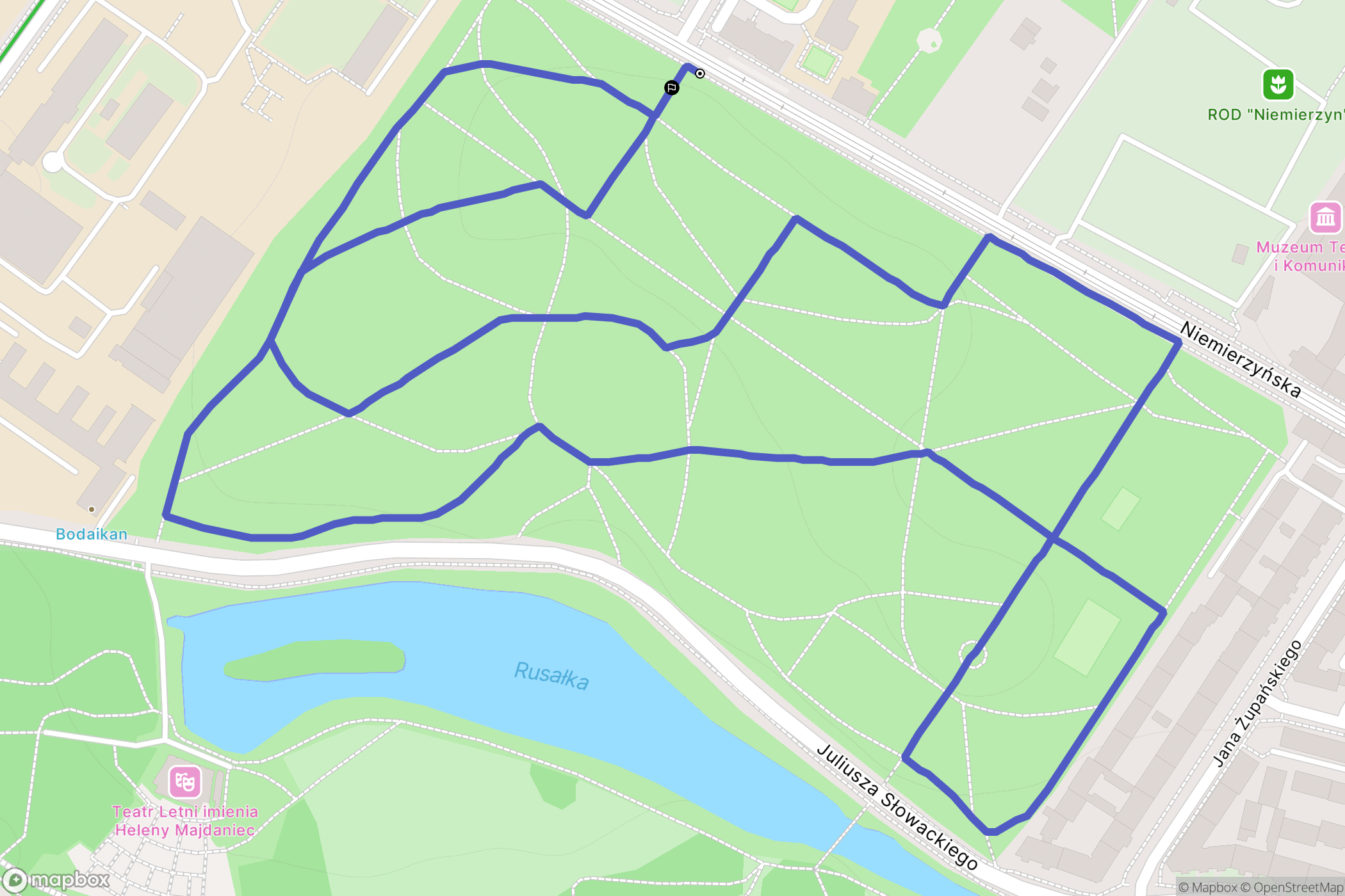Szczecin: mapa trasy - Poland