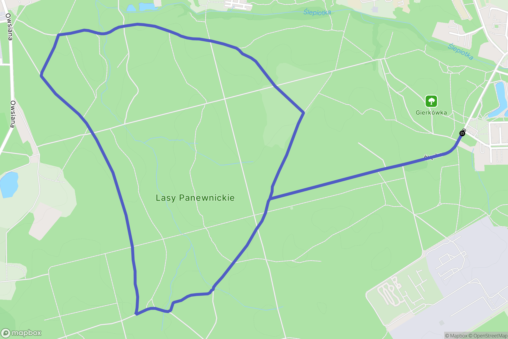 Katowice: mapa trasy - Poland