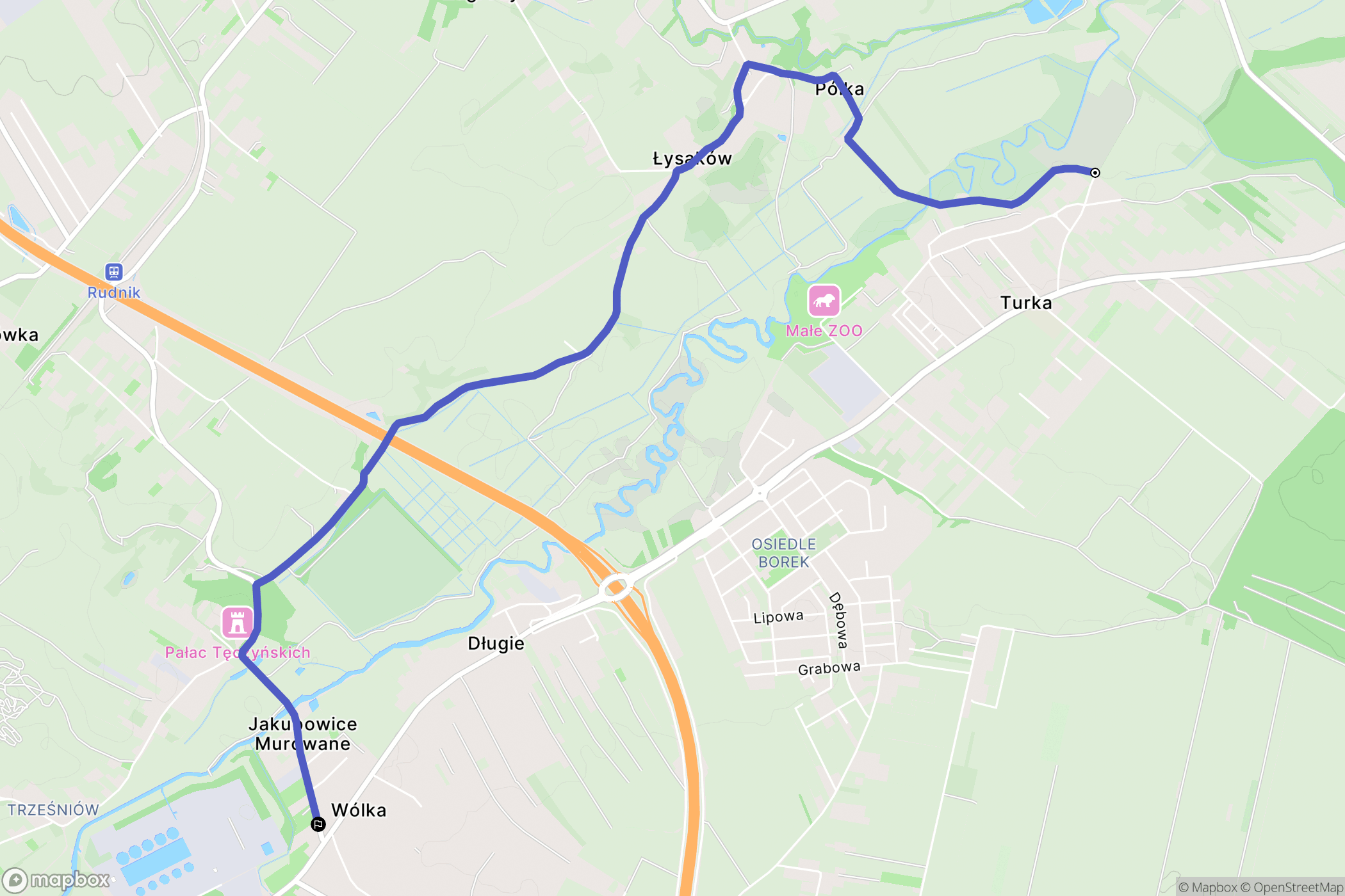 Turka: mapa trasy - Poland