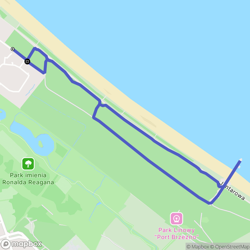 Gdańsk: mapa trasy - Poland
