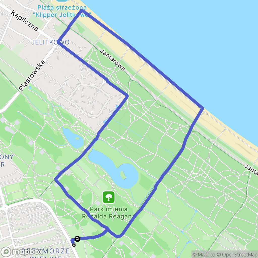 Gdańsk: mapa trasy - Poland