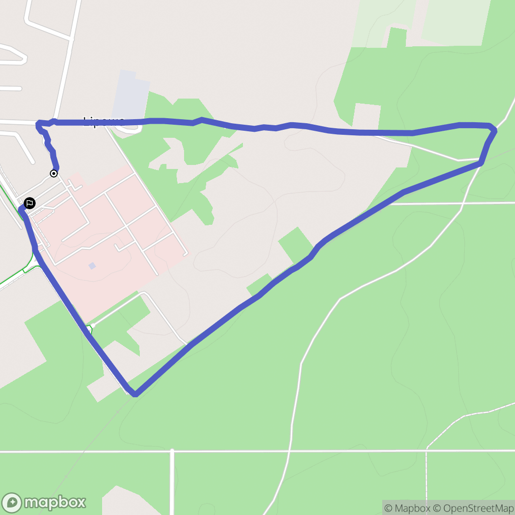 Hajnówka: mapa trasy - Poland