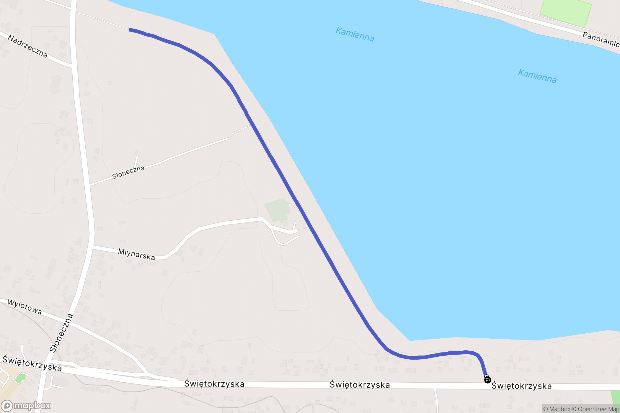 Styków: mapa trasy - Poland