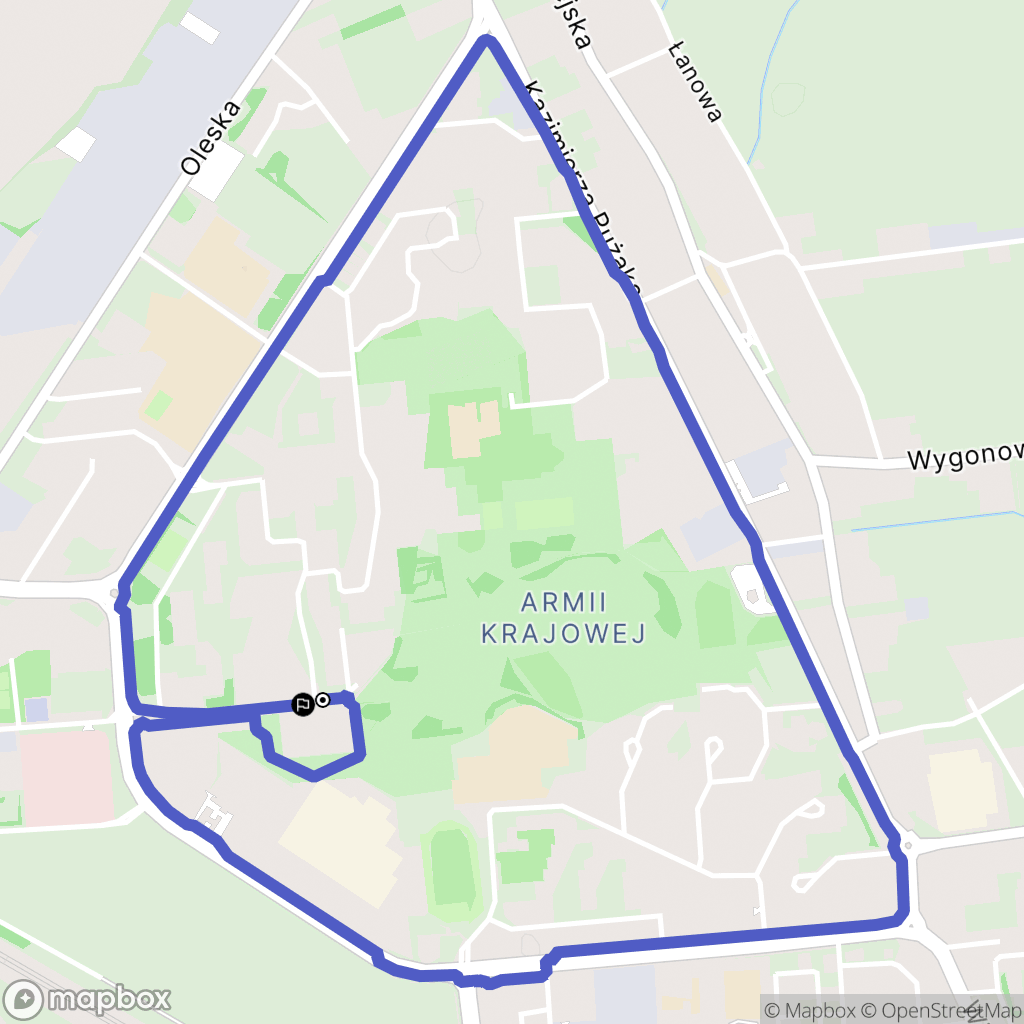 Opole: mapa trasy - Poland