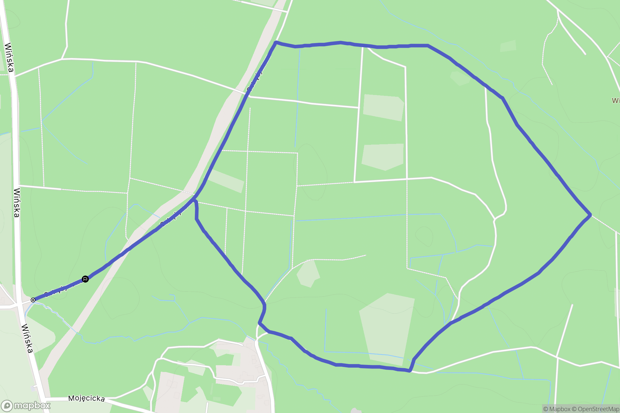 Wrocław: mapa trasy - Poland