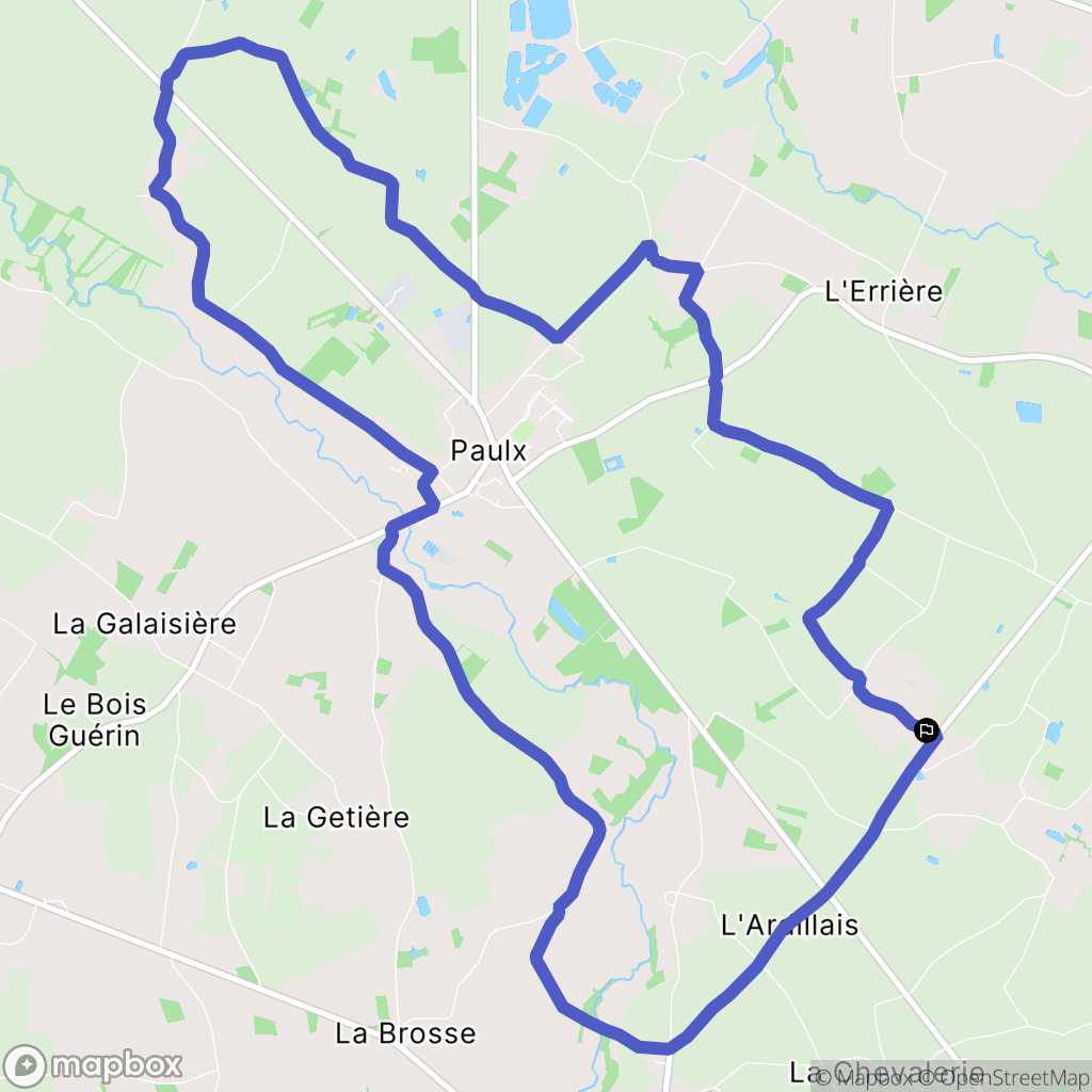 Saint-Étienne-de-Mer-Morte : carte du parcours de randonnée - France