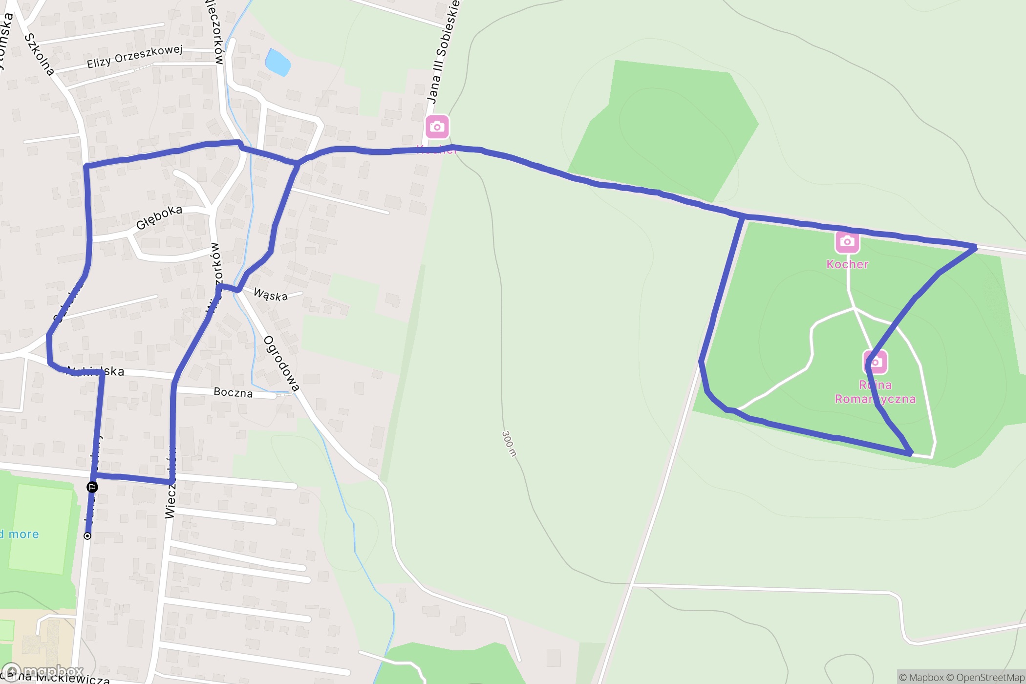 Świerklaniec: mapa trasy - Poland