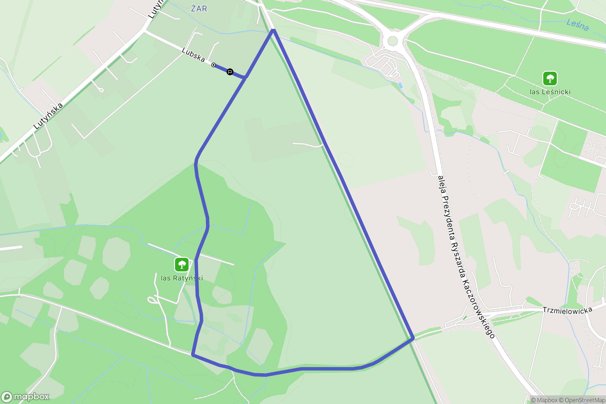 Wrocław: mapa trasy - Poland