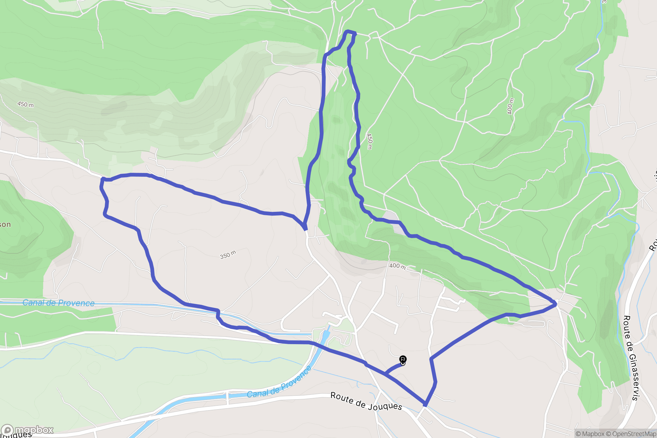 Rians : carte du parcours de randonnée - France