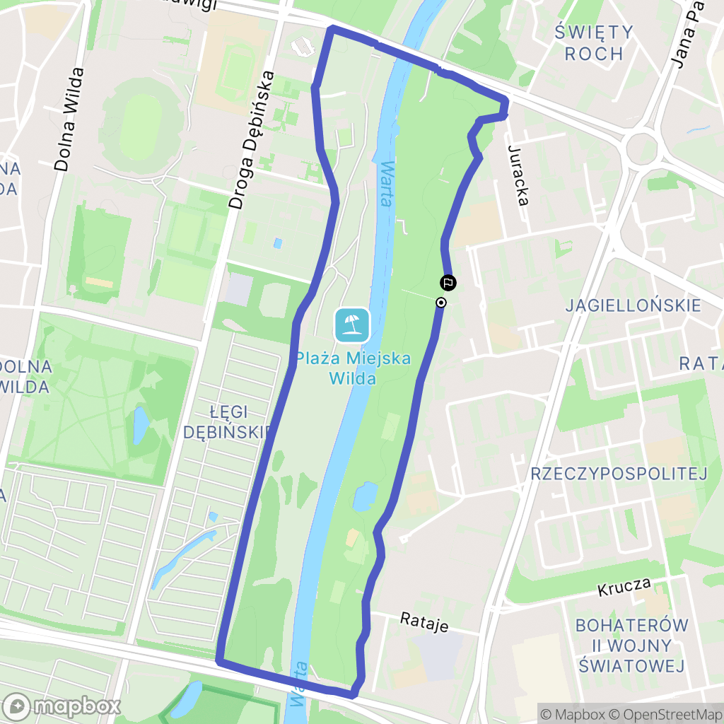 Poznań: mapa trasy - Poland
