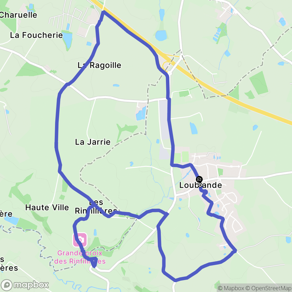 Mauléon : carte du parcours de randonnée - France