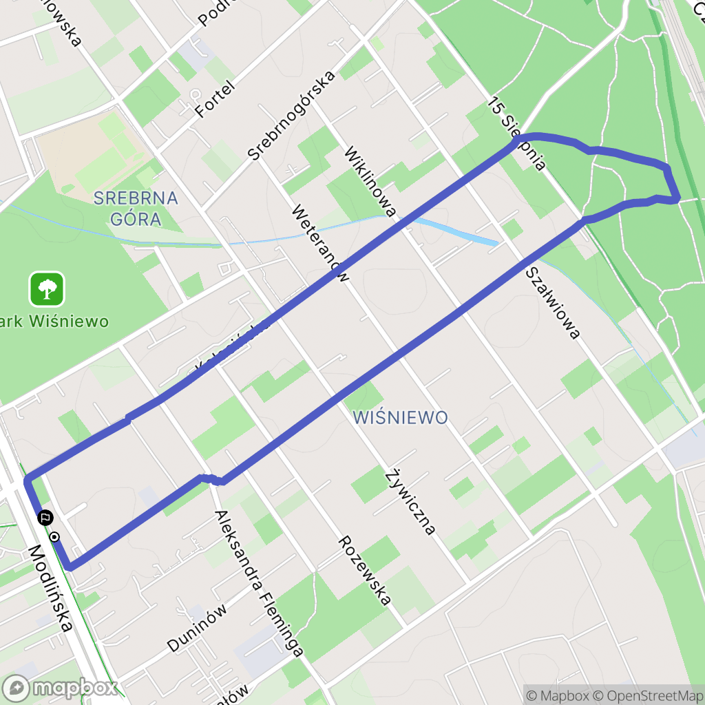 Warszawa: mapa trasy - Poland