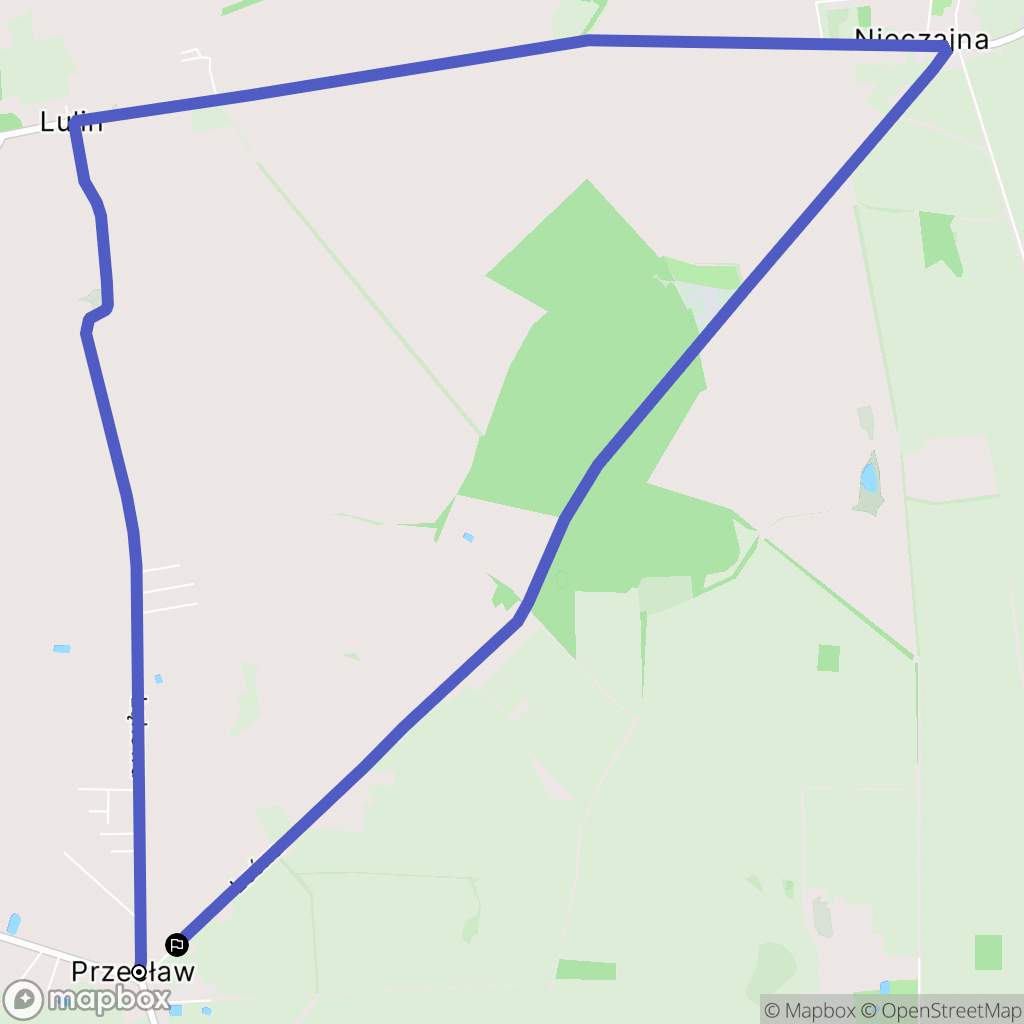 Przecław: mapa trasy - Poland