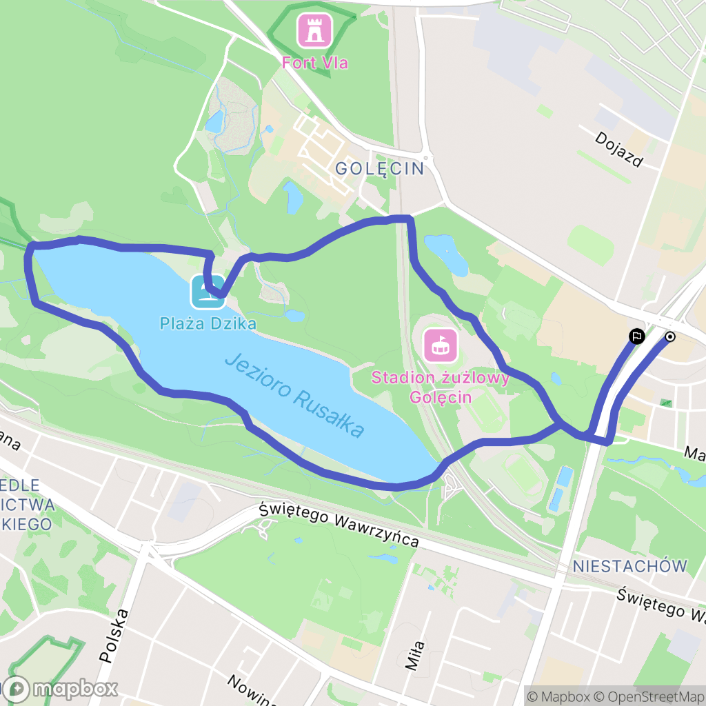 Poznań: mapa trasy - Poland