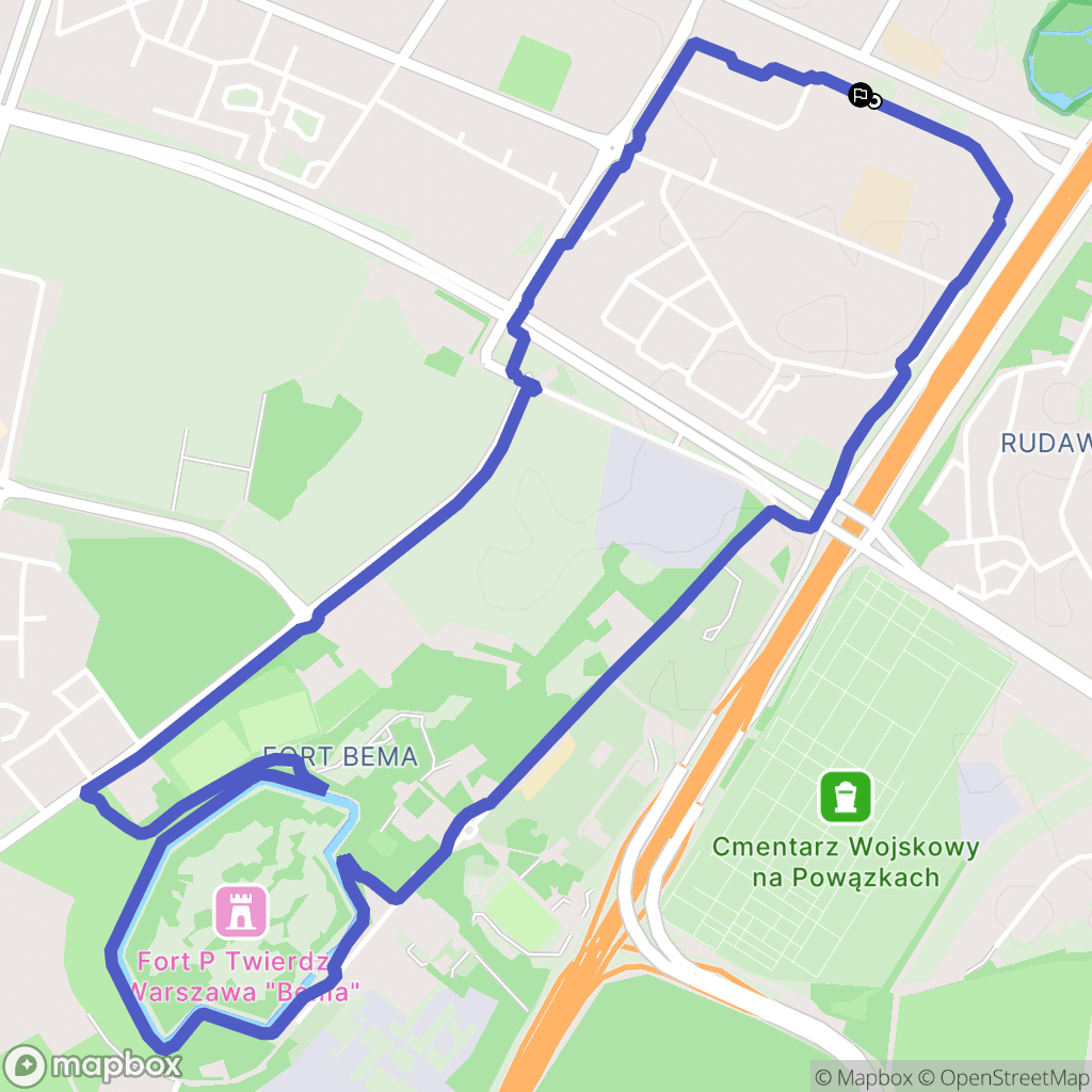 Warszawa: mapa trasy - Poland
