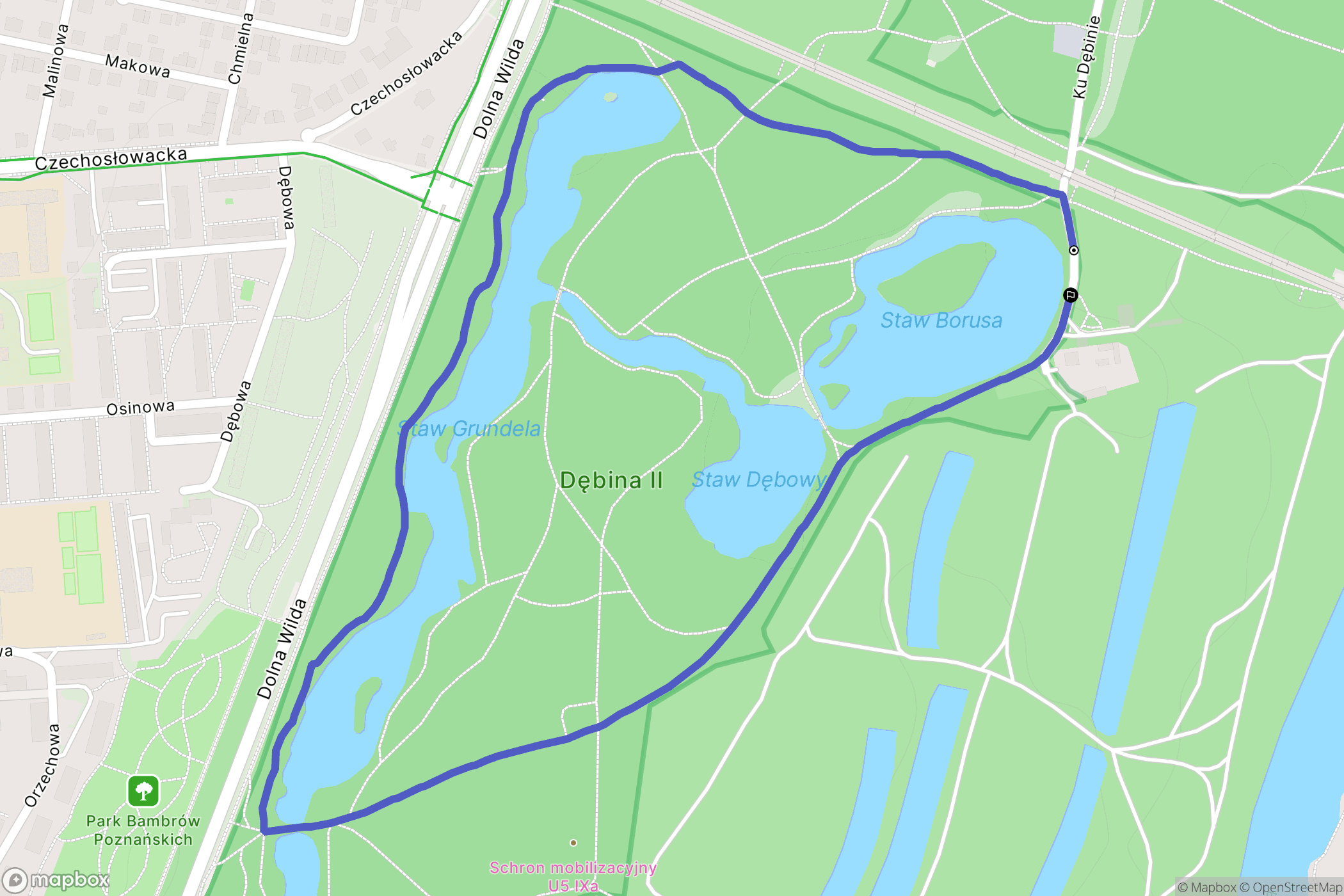 Poznań: mapa trasy - Poland