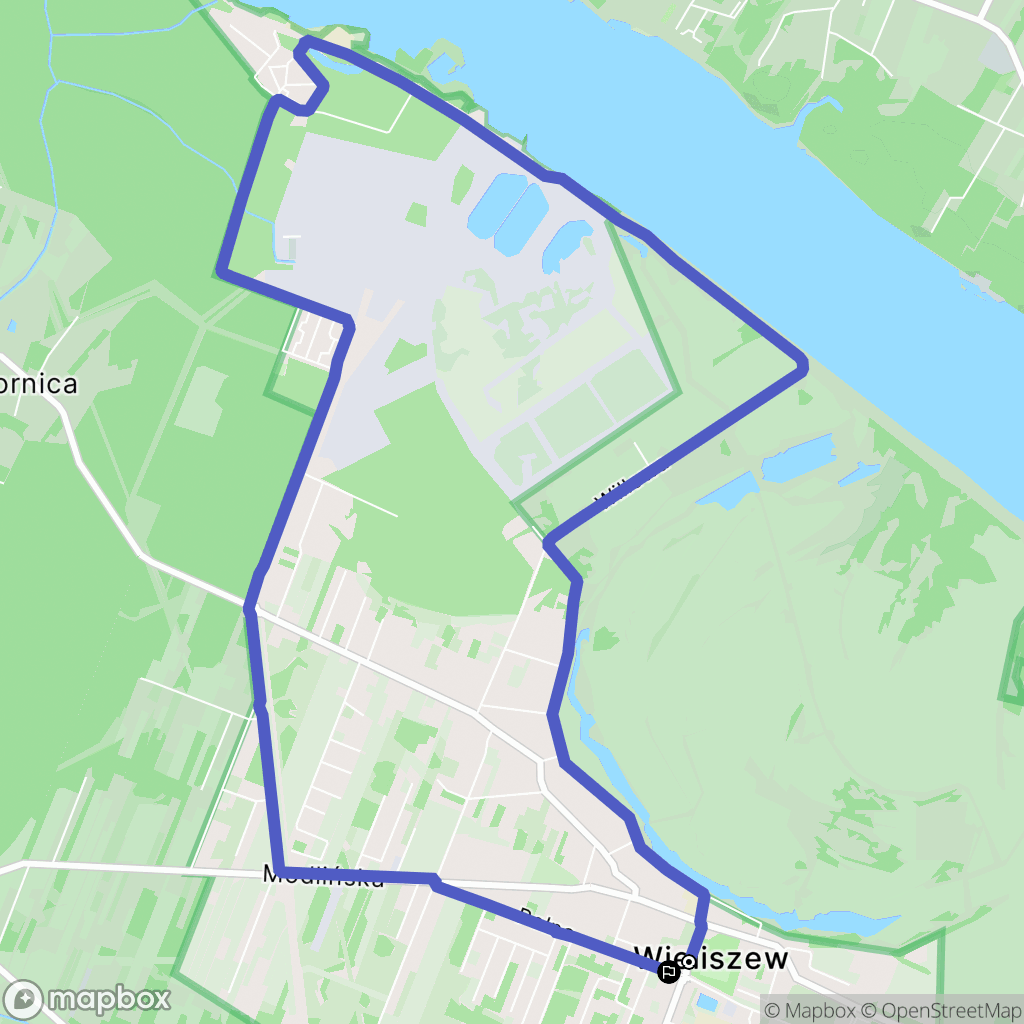Wieliszew: mapa trasy - Poland