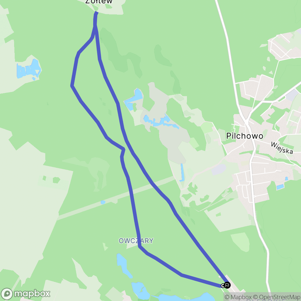 Szczecin: mapa trasy - Poland