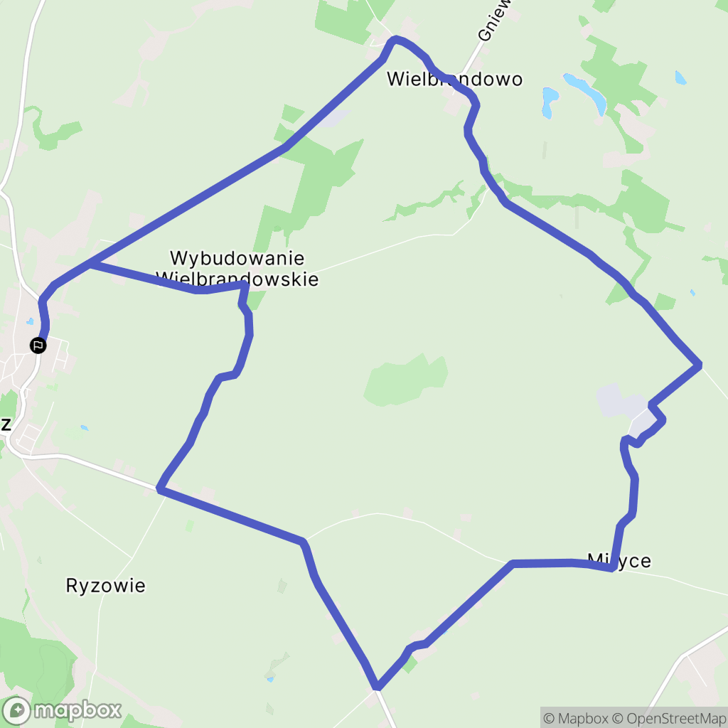 Skórcz: mapa trasy - Poland