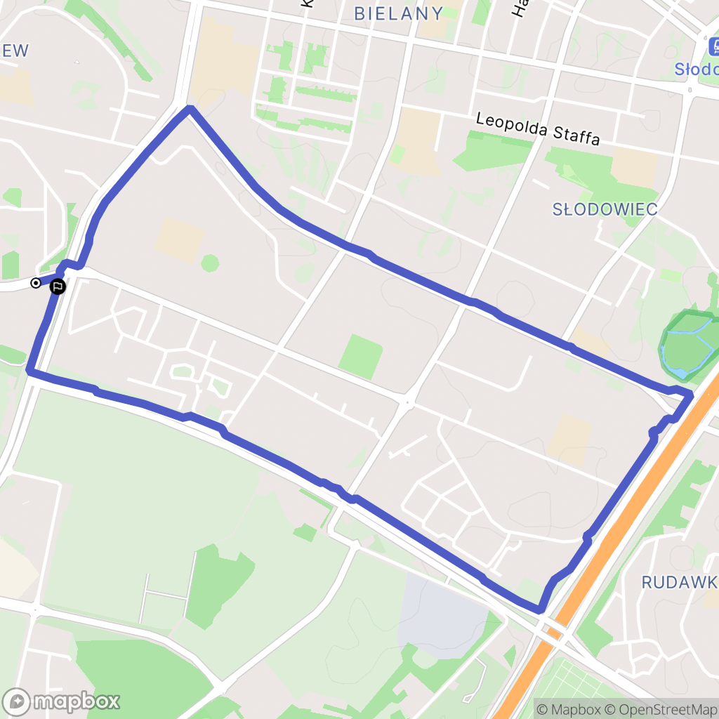 Warszawa: mapa trasy - Poland