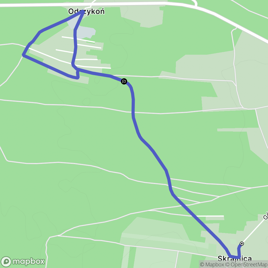Skrajnica: mapa trasy - Poland