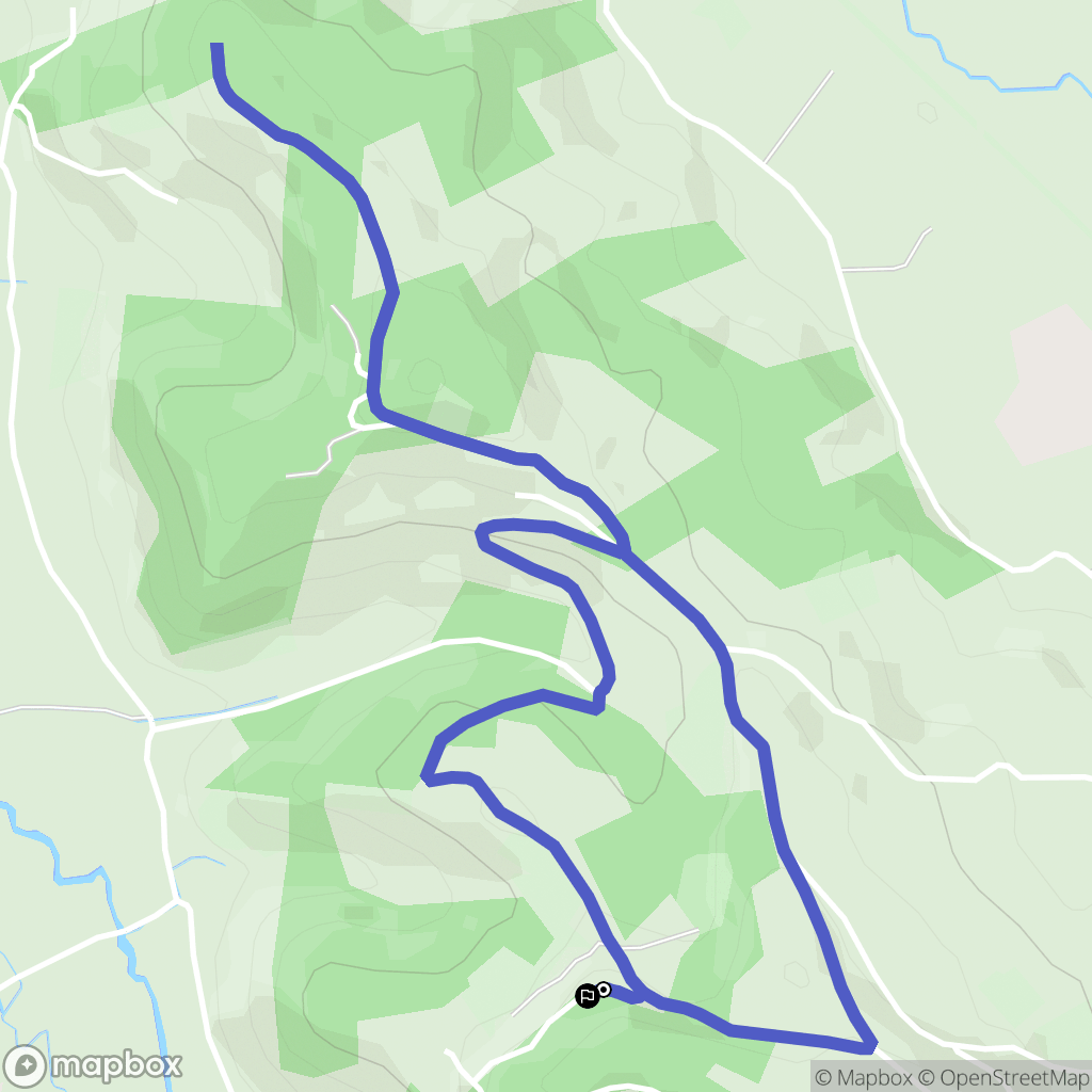Monein : carte du parcours de randonnée - France