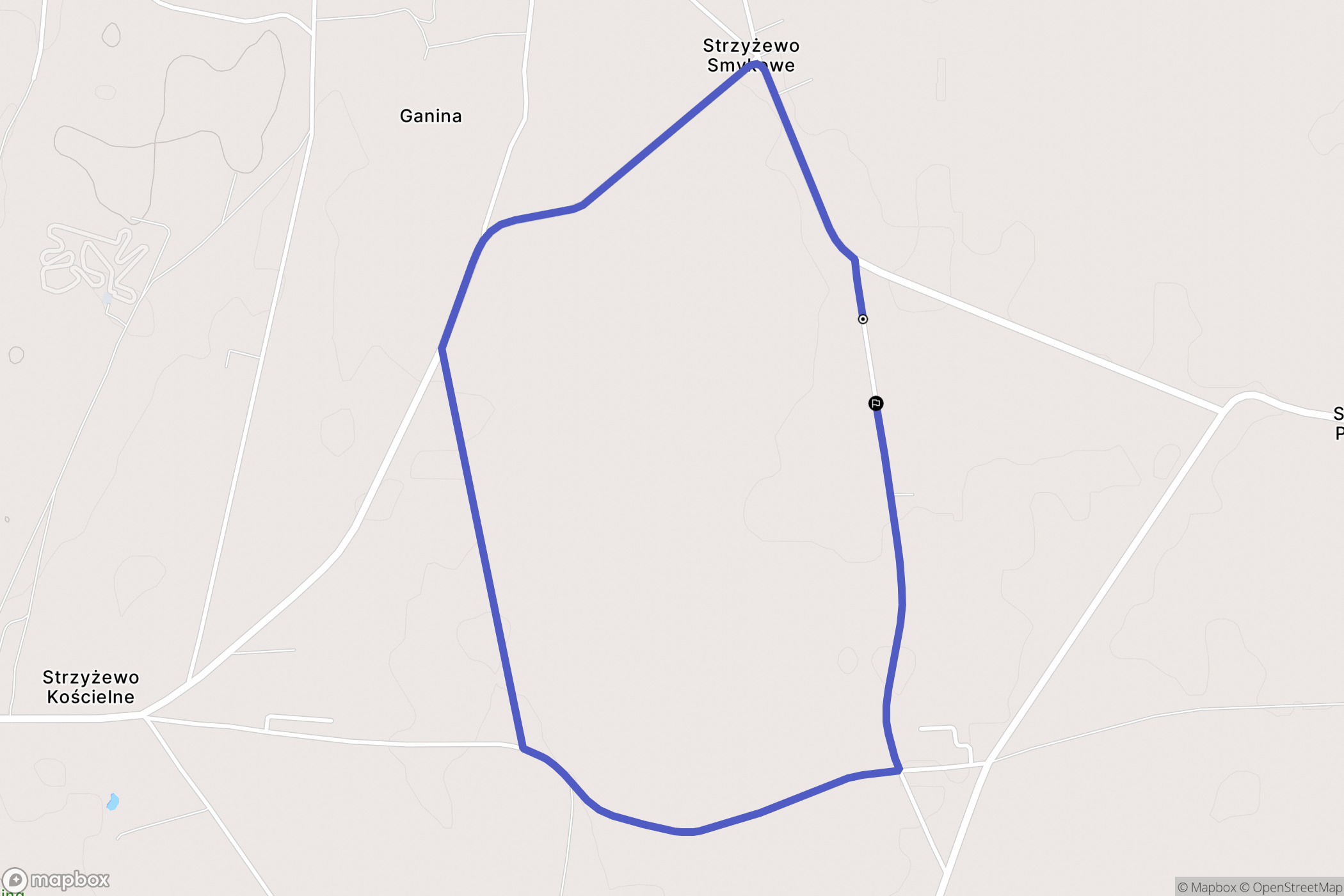 Strzyżewo Smykowe: mapa trasy - Poland