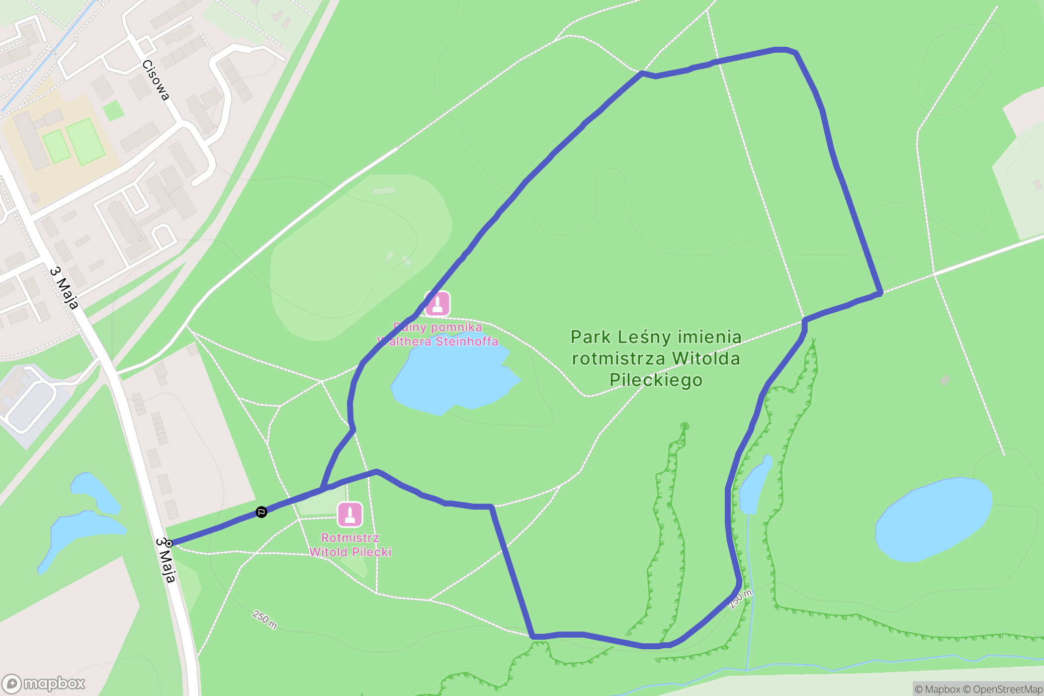 Zabrze: mapa trasy - Poland