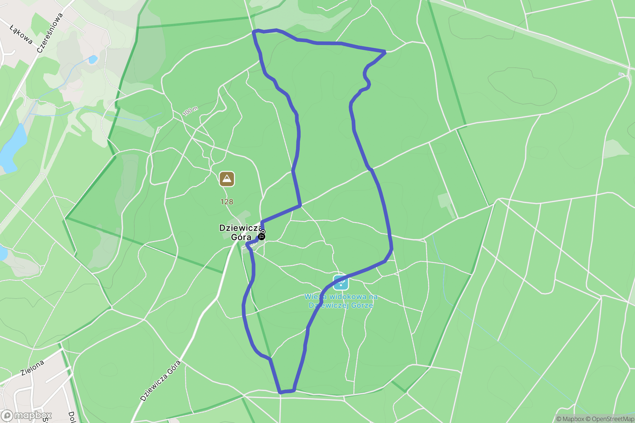 Czerwonak: mapa trasy - Poland