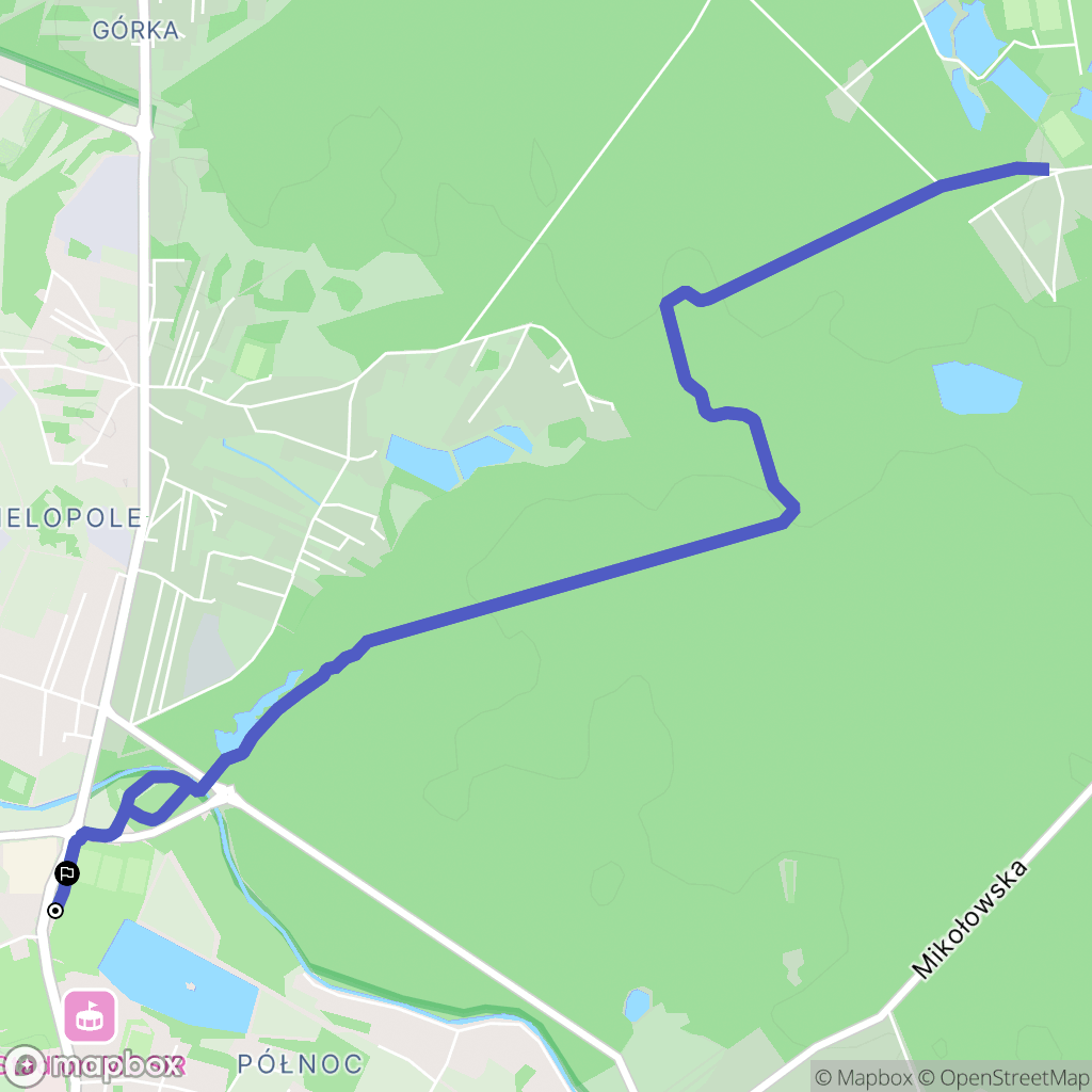 Rybnik: mapa trasy - Poland