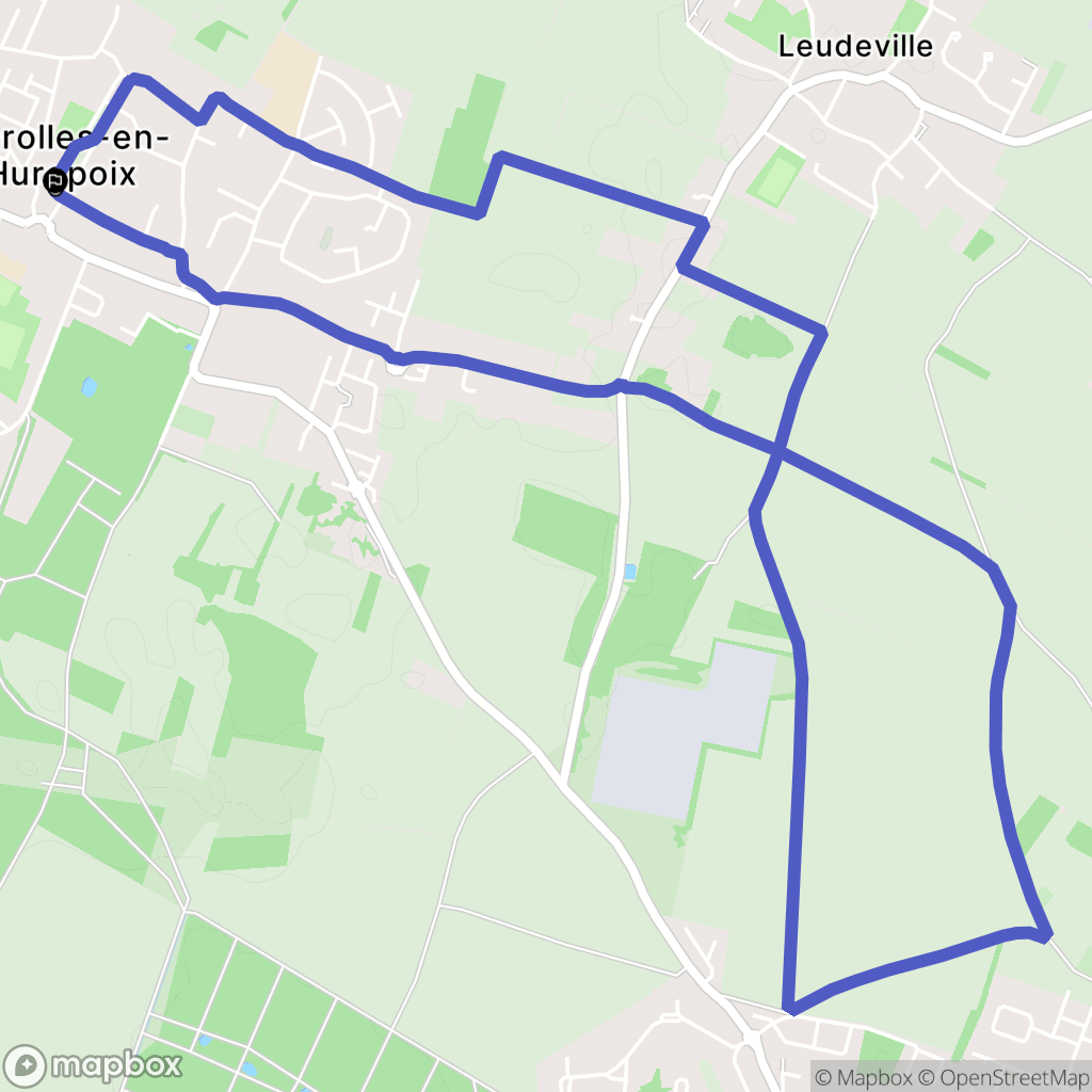 Marolles-en-Hurepoix : carte du parcours de randonnée - France
