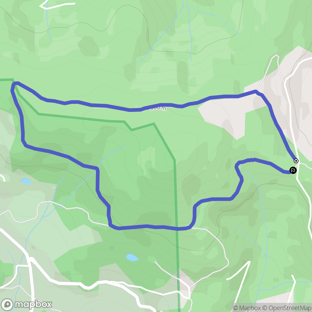 Boffres : carte du parcours de randonnée - France