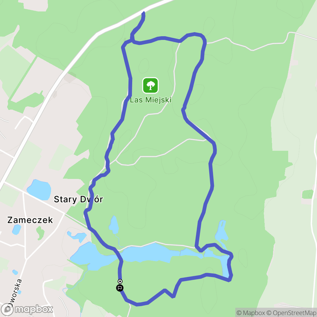 Giżycko: mapa trasy - Poland