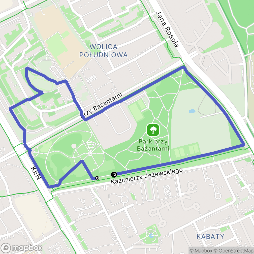 Warszawa: mapa trasy - Poland