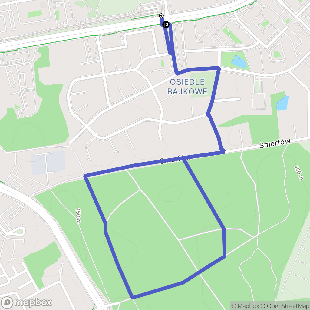 Olsztyn: mapa trasy - Poland
