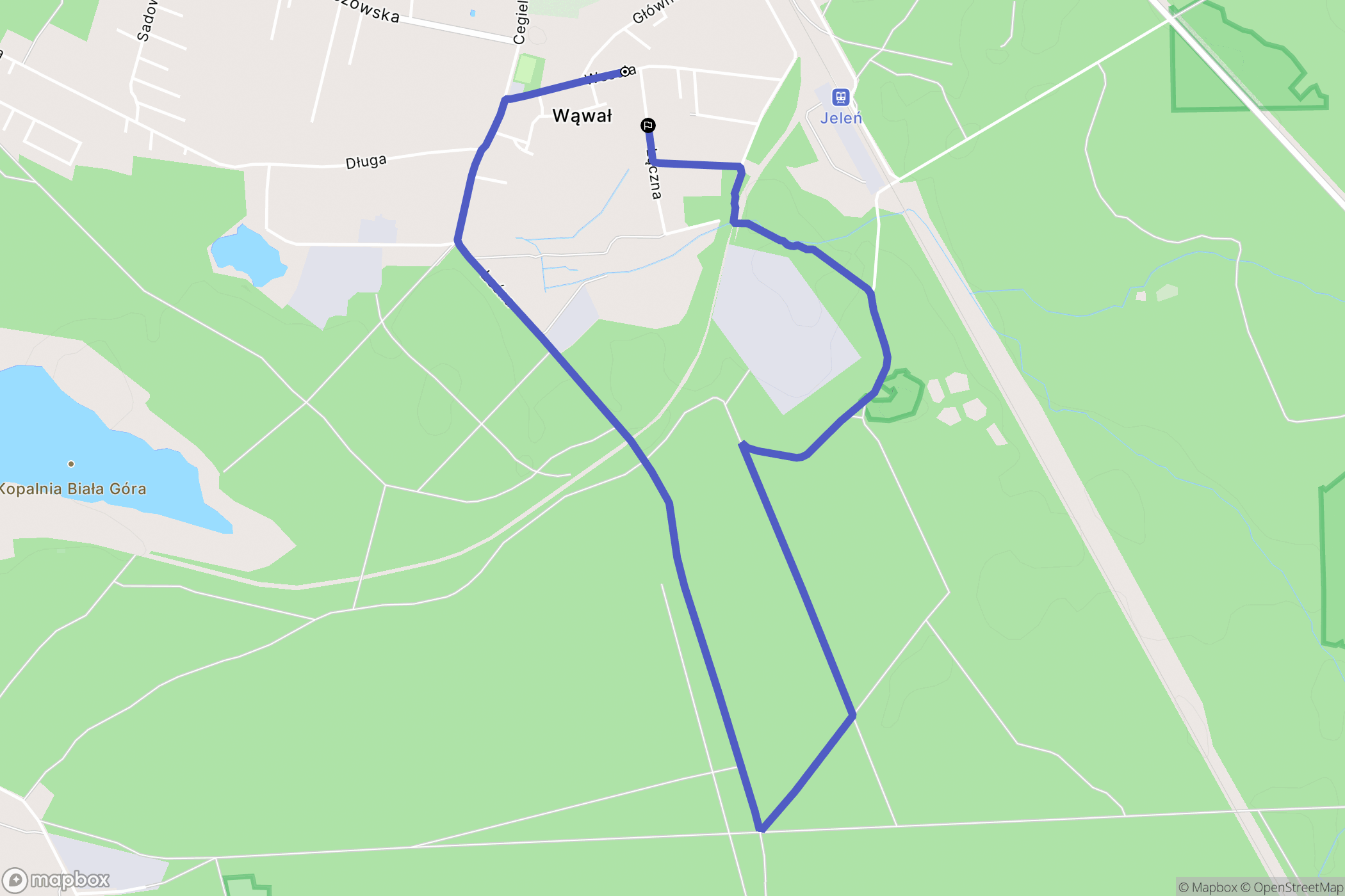 Wąwał: mapa trasy - Poland