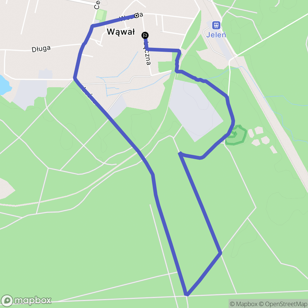 Wąwał: mapa trasy - Poland