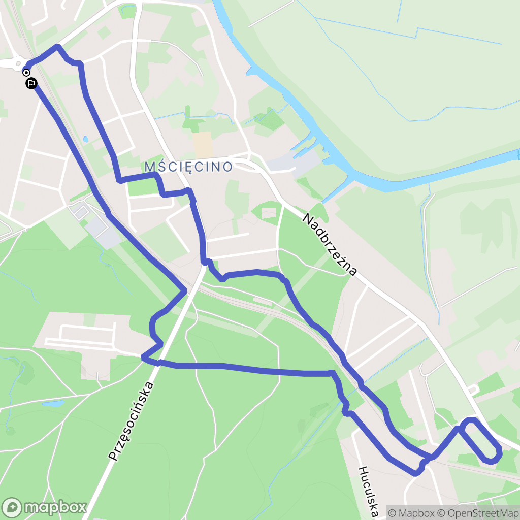 Police: mapa trasy - Poland