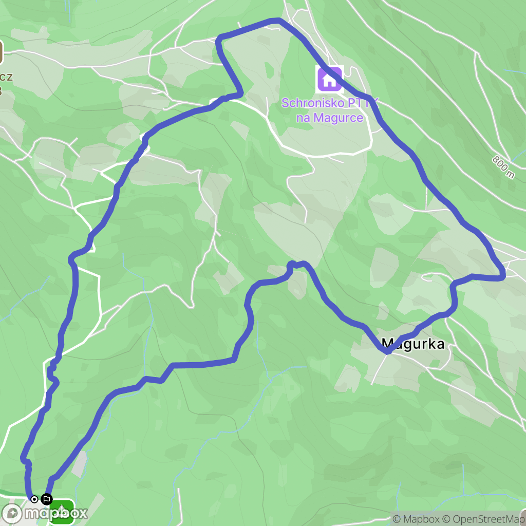 Wilkowice: mapa trasy - Poland