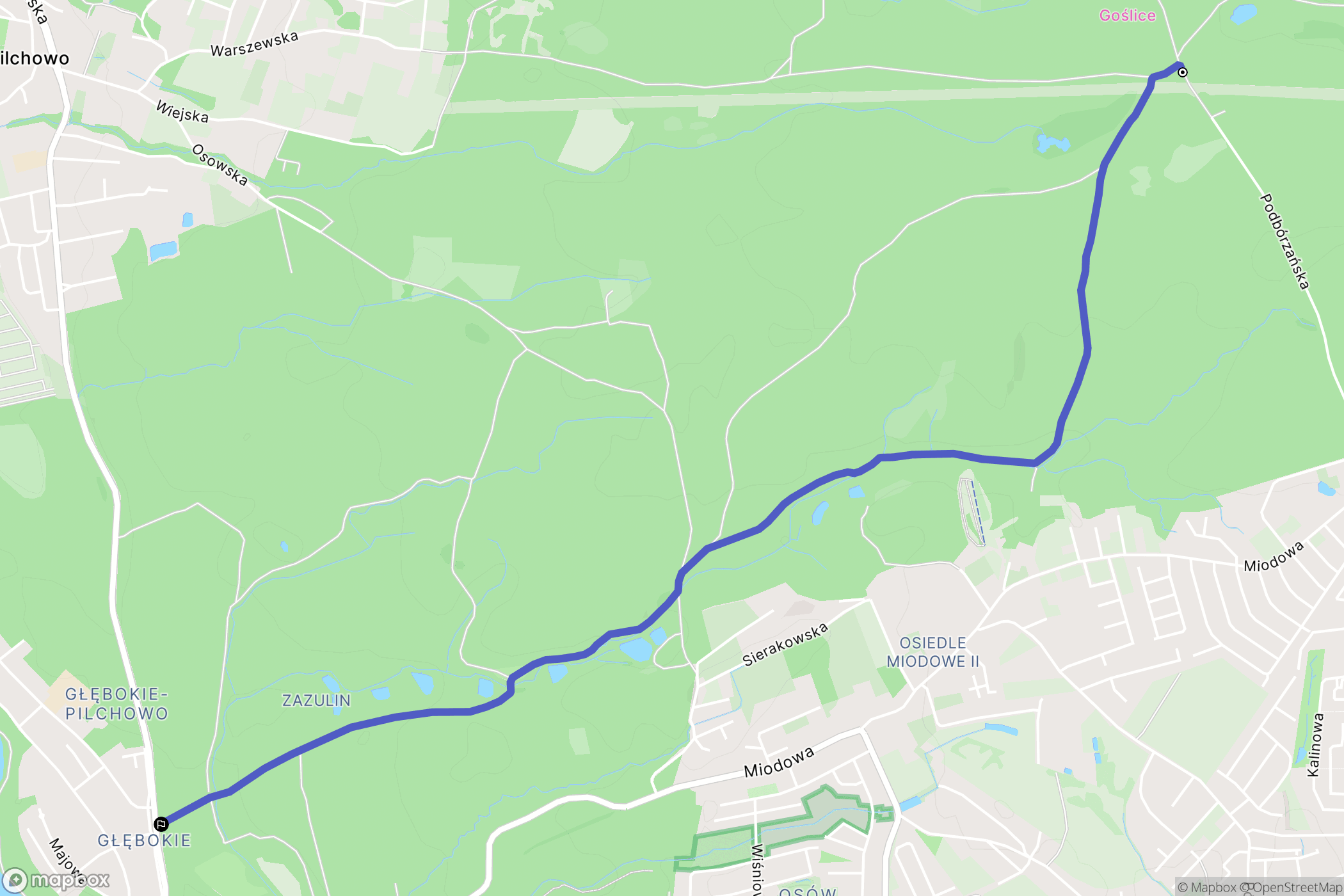 Szczecin: mapa trasy - Poland