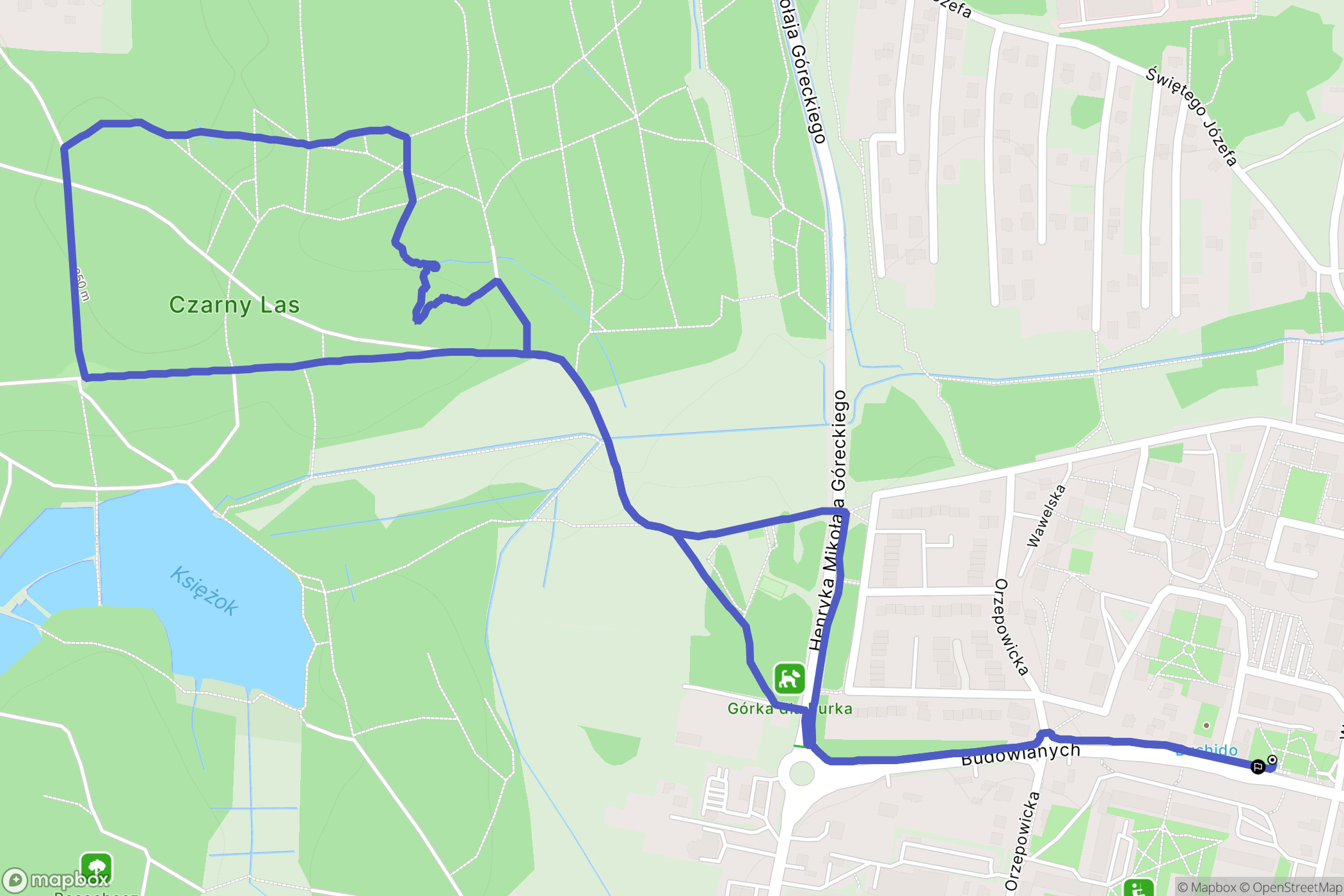 Rybnik: mapa trasy - Poland