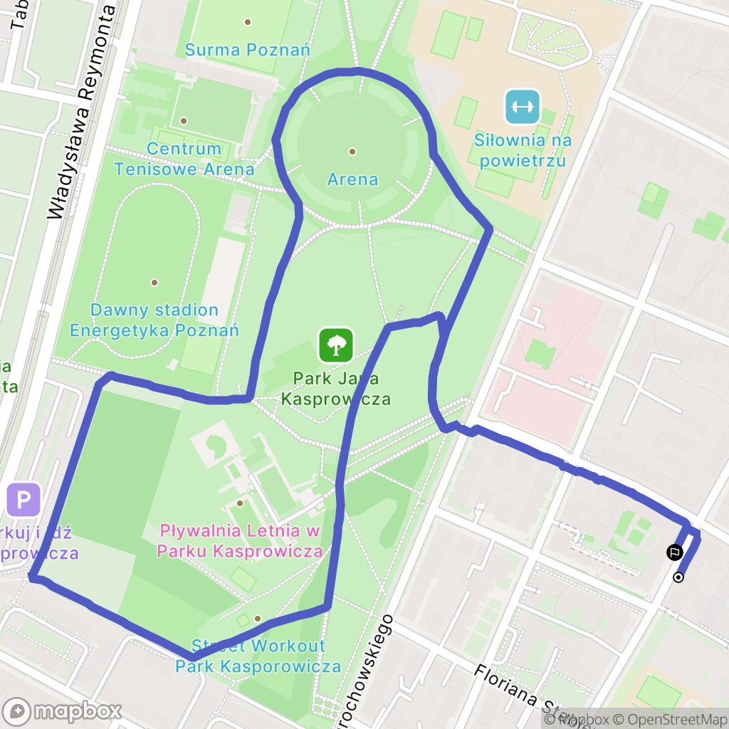 Poznań: mapa trasy - Poland