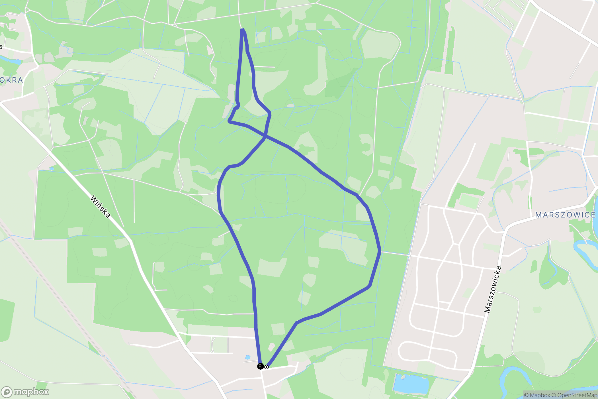 Wrocław: mapa trasy - Poland