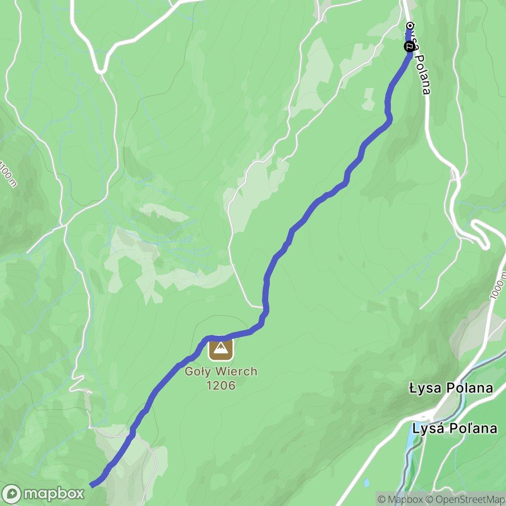Bukowina Tatrzańska: mapa trasy - Poland