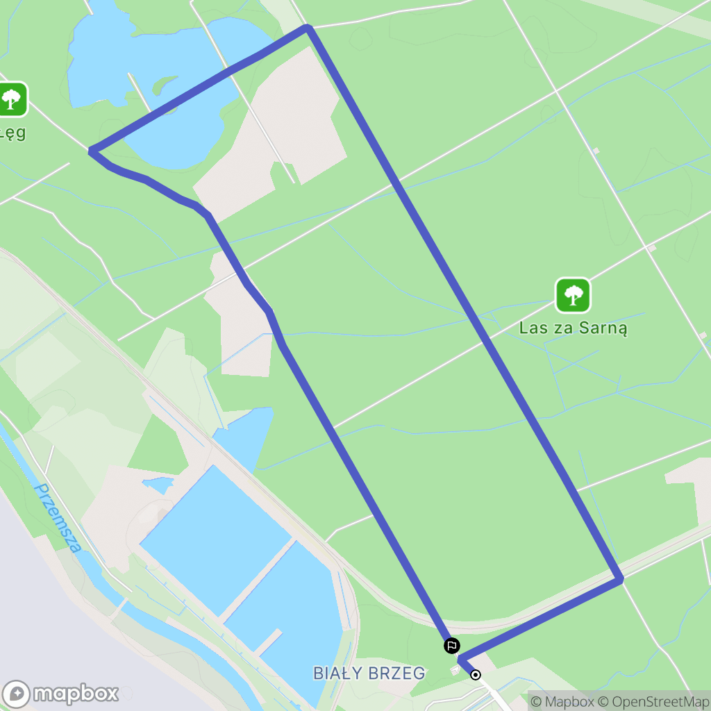 Jaworzno: mapa trasy - Poland
