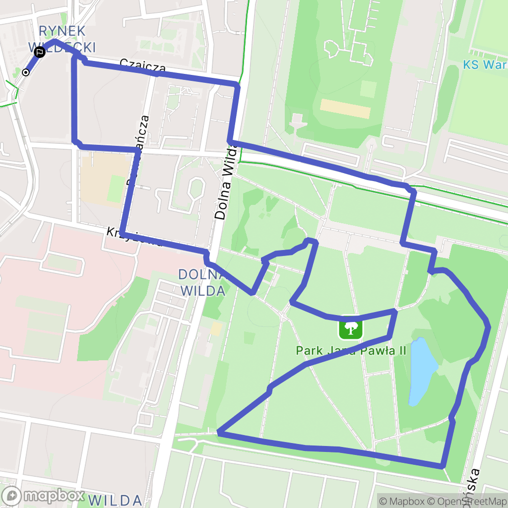 Poznań: mapa trasy - Poland