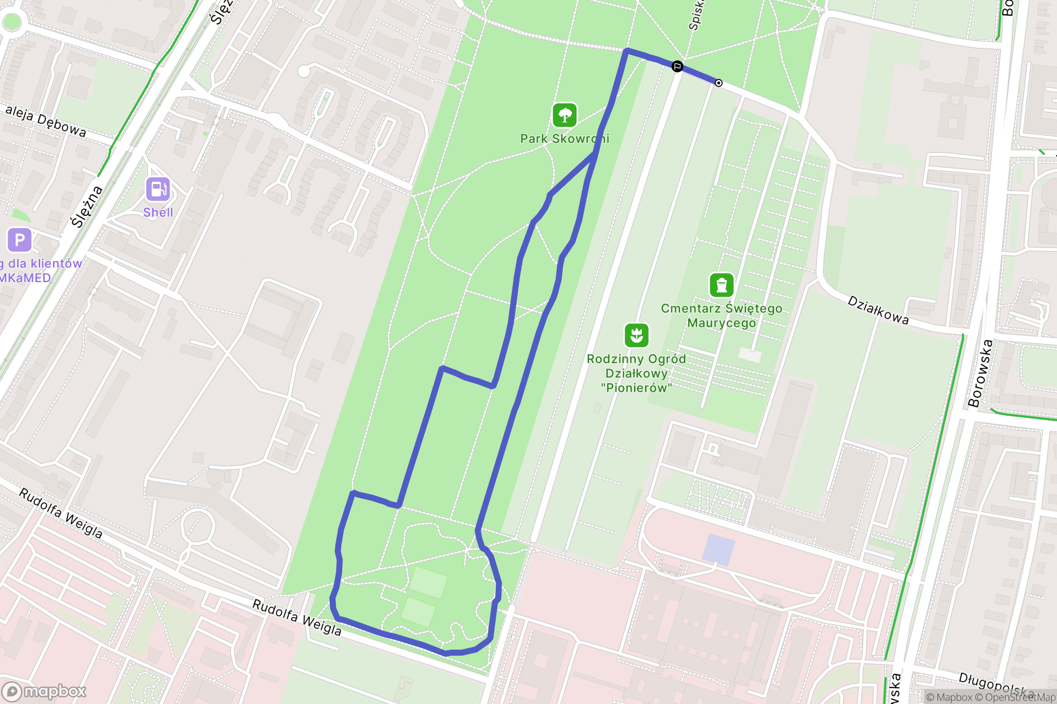 Wrocław: mapa trasy - Poland