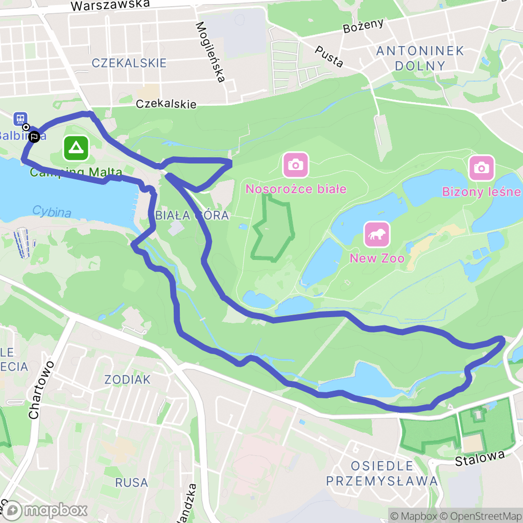 Poznań: mapa trasy - Poland