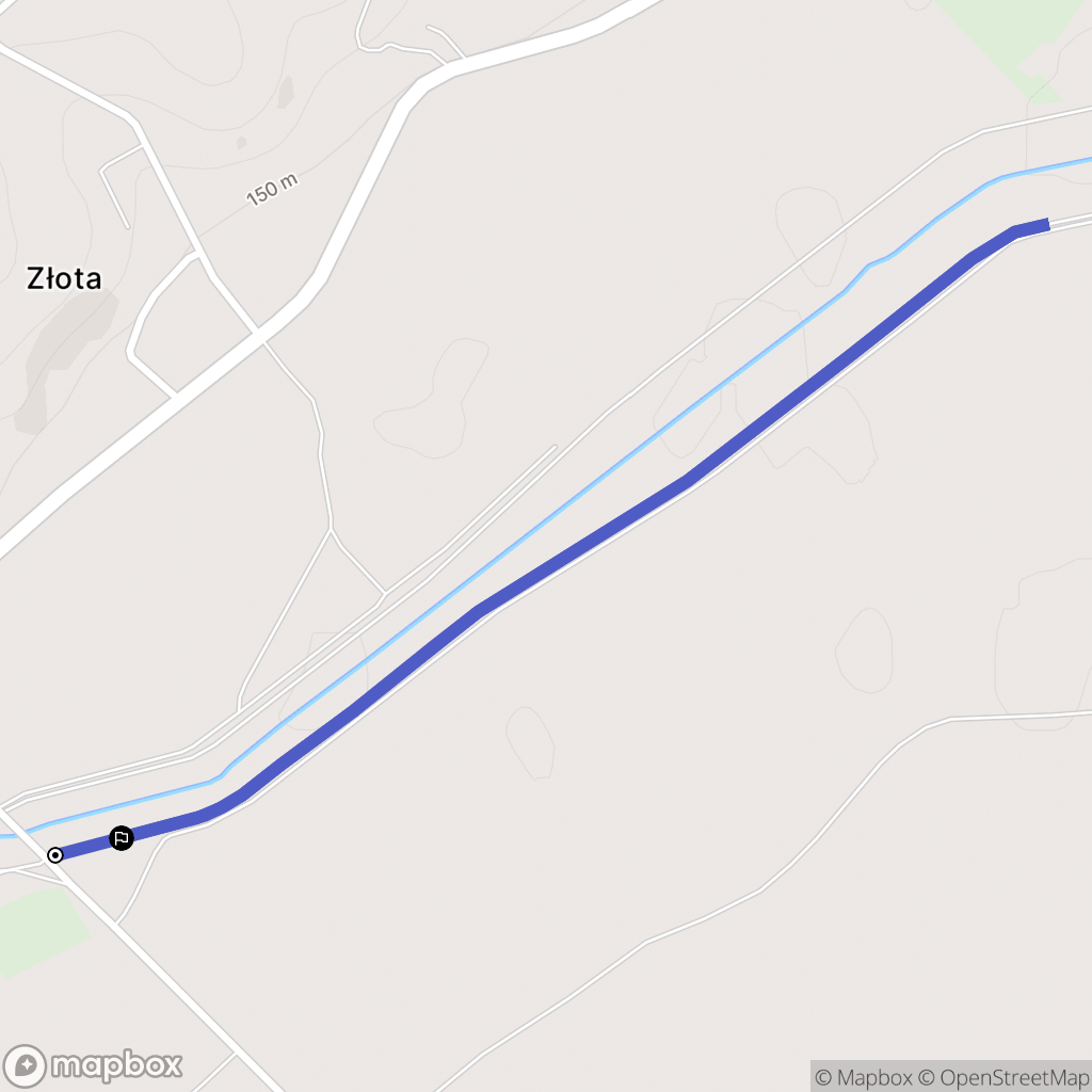 Złota: mapa trasy - Poland